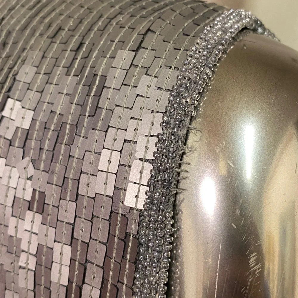 Holt Renfrew Silver Sequin Top, 14 - Picture 7 of 10